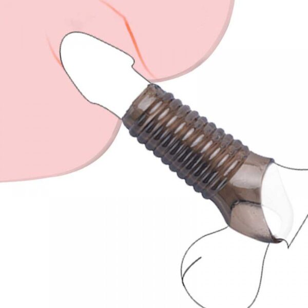 Penix Tırtıklı Testis Halkalı Penis Kılıfı - Görsel 2