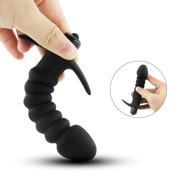 Backpart Titreşimli Boğumlu Çapalı Anal Tıkaç - Görsel 5