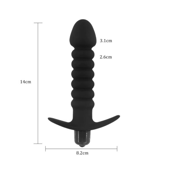 Backpart Titreşimli Boğumlu Çapalı Anal Tıkaç - Görsel 4