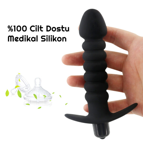 Backpart Titreşimli Boğumlu Çapalı Anal Tıkaç - Görsel 2