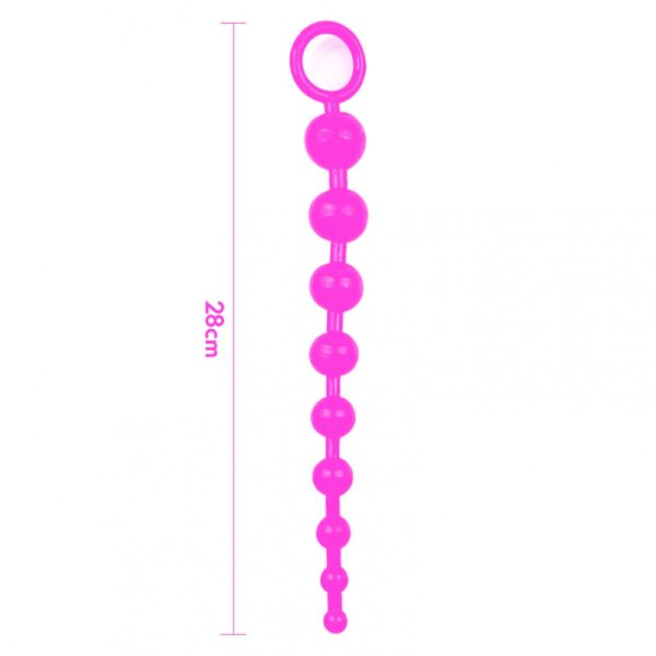 Backpart Boğumlu Anal Zevk Topları - Pembe - Görsel 3