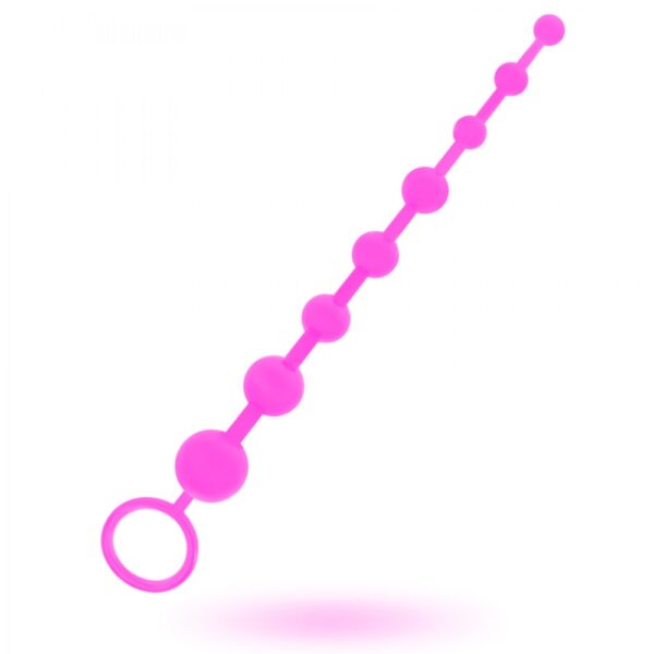 Backpart Boğumlu Anal Zevk Topları - Pembe - Görsel 2