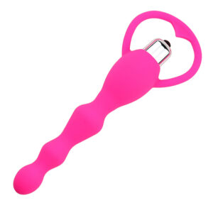 Backpart Titreşimli Boğumlu Halkalı Anal Tıkaç - Pembe