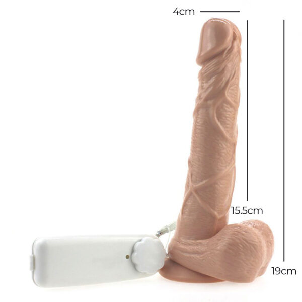 Realdo 19cm Titreşimli 360 Rotasyonlu Gerçekçi Dildo Vibratör - Görsel 2