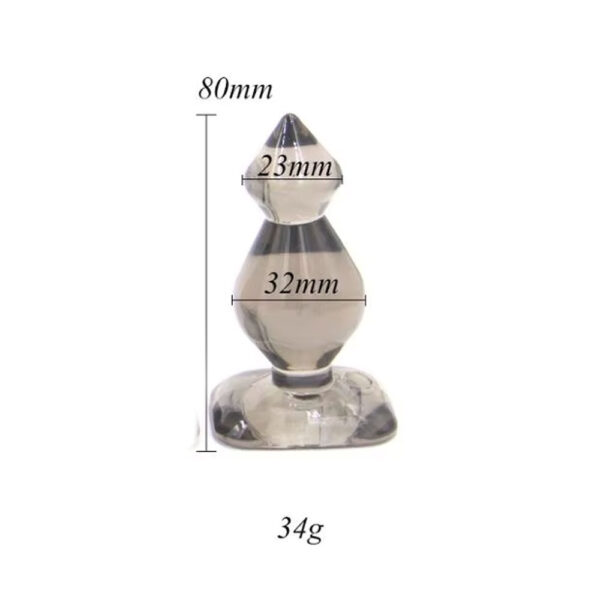 Backpart Yumuşak Silikon Anal Tıkaç 8cm Siyah - Görsel 3