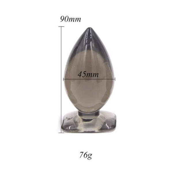 Backpart Yumuşak Silikon Anal Tıkaç 9cm Siyah - Görsel 3