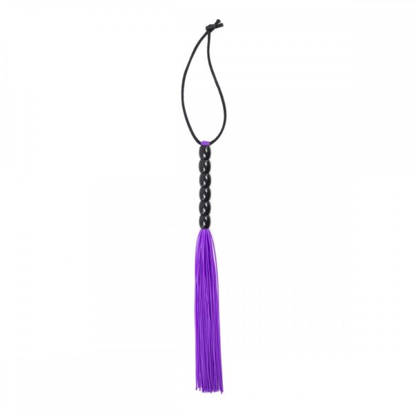 Fetilux Tüylü Silikon 23cm Mini Kırbaç - Mor - Görsel 3