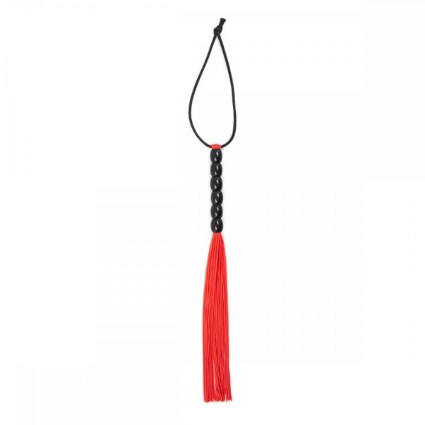 Fetilux Tüylü Silikon 23cm Mini Kırbaç - Kırmızı - Görsel 3