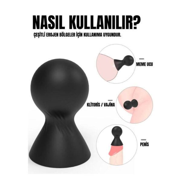 Fetilux Göğüs Ucu ve Klitoris Uyarıcı Pompa - Mavi - Görsel 2