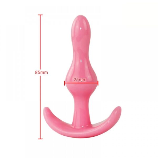 Backpart 2 Boğumlu Silikon Anal Tıkaç - Pembe - Görsel 2