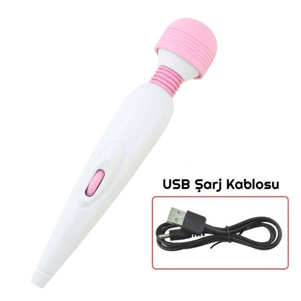 Vibex USB Şarjlı Wand Vibratör - Görsel 3